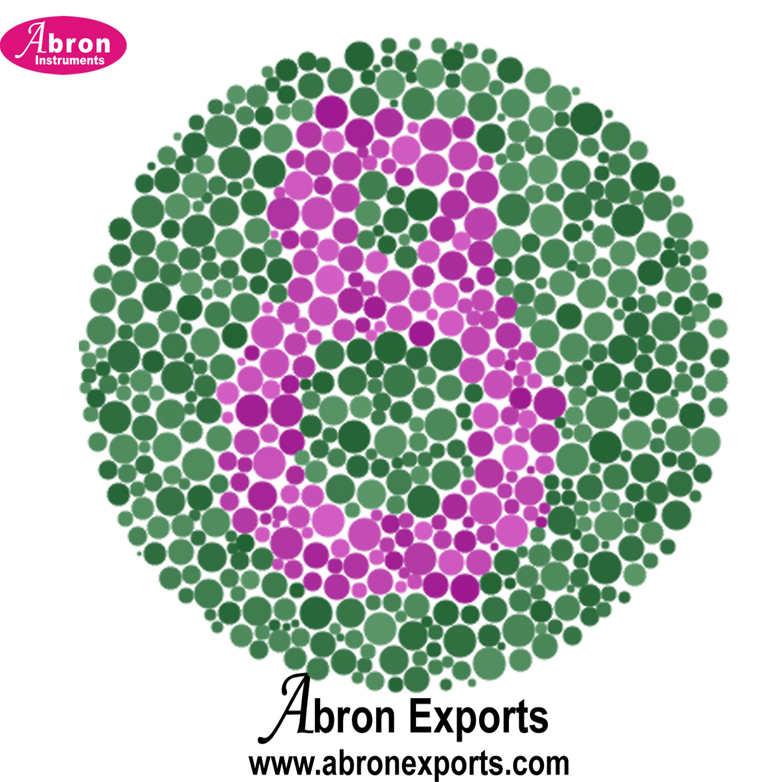 ENT Eye Testing chart for colour deficiency Ishihara colour blindness